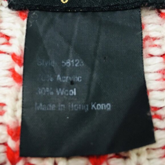 Obermeyer 1947 Signature Wool Blend 1/4 Zip Sweater Sz L Nordic Cozy Snowflakes - Picture 10 of 10